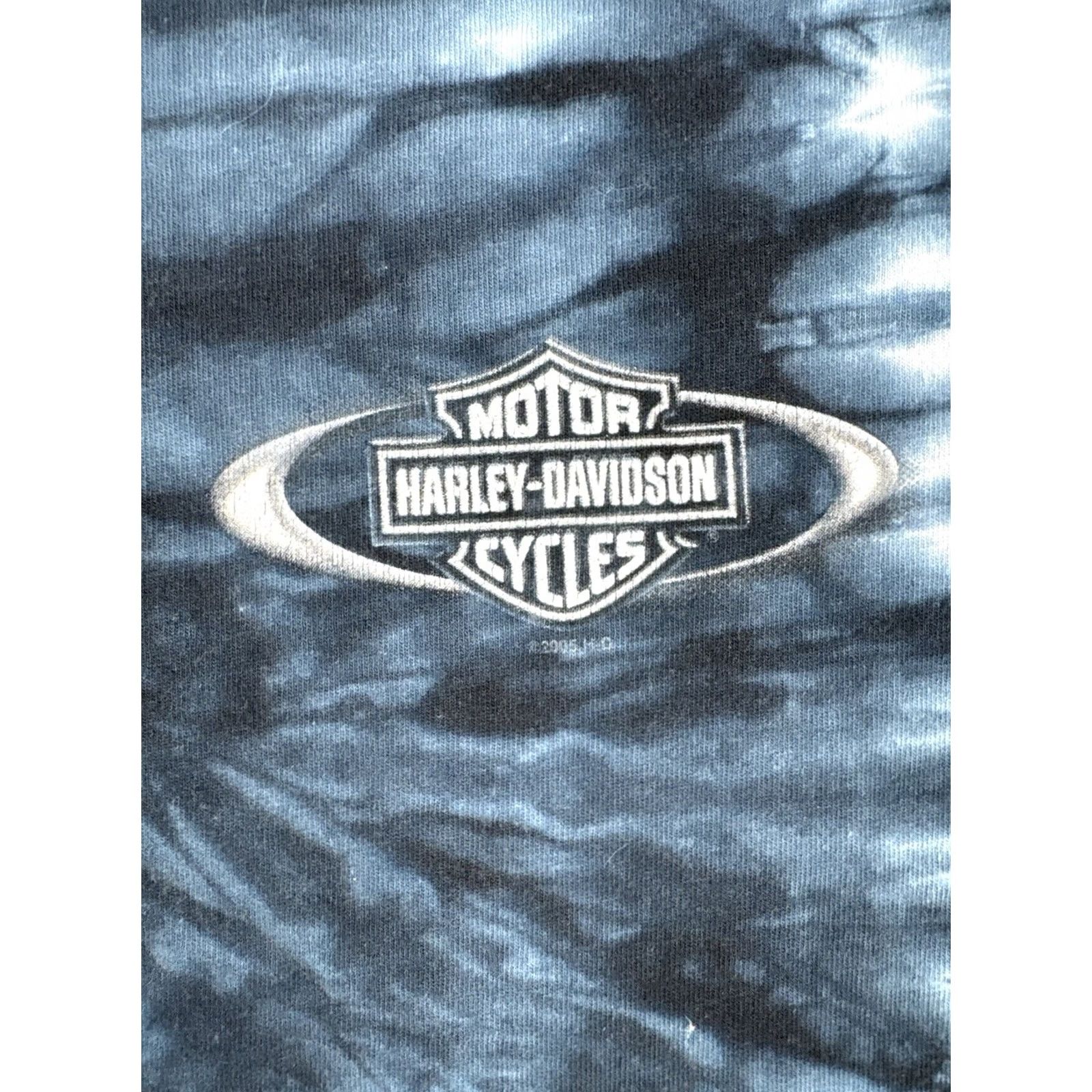 Harley Davidson VINTAGE Harley Davidson Tie Dye Shirt Wichita Kansas USA Made Single Stitch Adult M Size US M / EU 48-50 / 2 - 5 Thumbnail