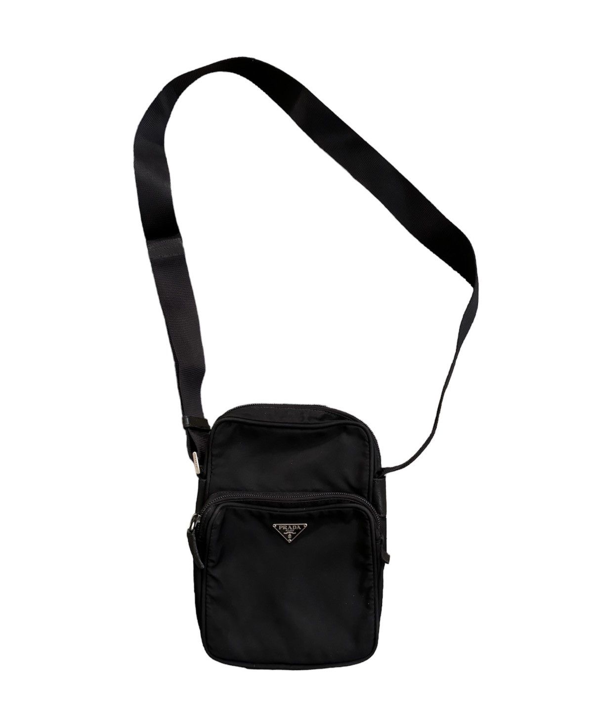 image of Vintage Prada Crossbody Bag/Prada Messenger Bag/Prada Bag in Black, Men's