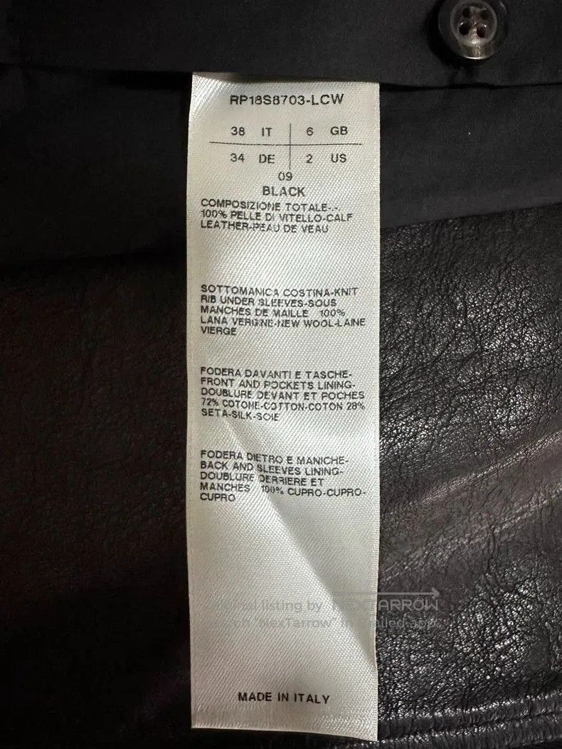 Rick Owens rick owens leather motorcycle jacket in black. Size US S / EU 44-46 / 1 - 4 Thumbnail