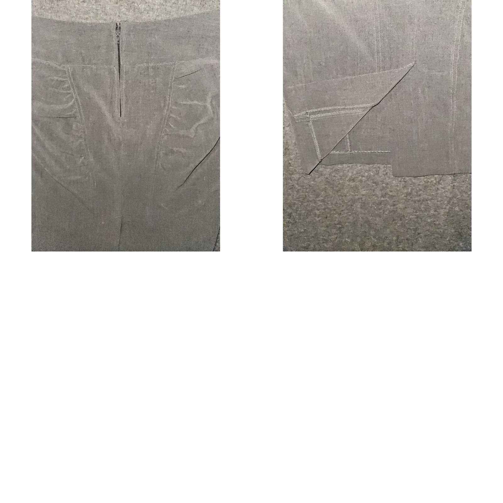 Guess GUESS Pencil Skirt Women 26 Gray Zip Hook & Loop Slit Workwear Stretch 90s City Preppy Vintage-Style Size 26" / US 2 / IT 38 - 8 Thumbnail