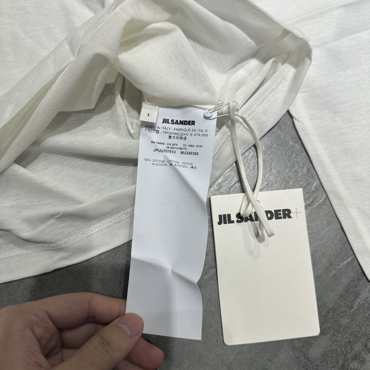 Jil Sander Jil Sander Logo Printed Longsleeve Tee Size US L / EU 52-54 / 3 - 4 Thumbnail