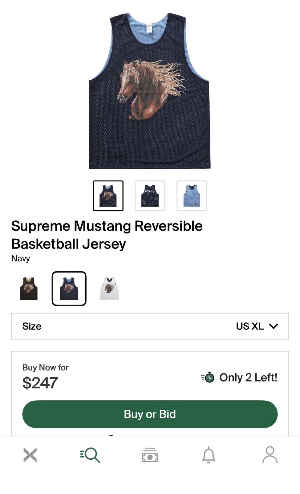 Supreme Supreme Mustang Basketball Jersey Size US XL / EU 56 / 4 - 5 Thumbnail