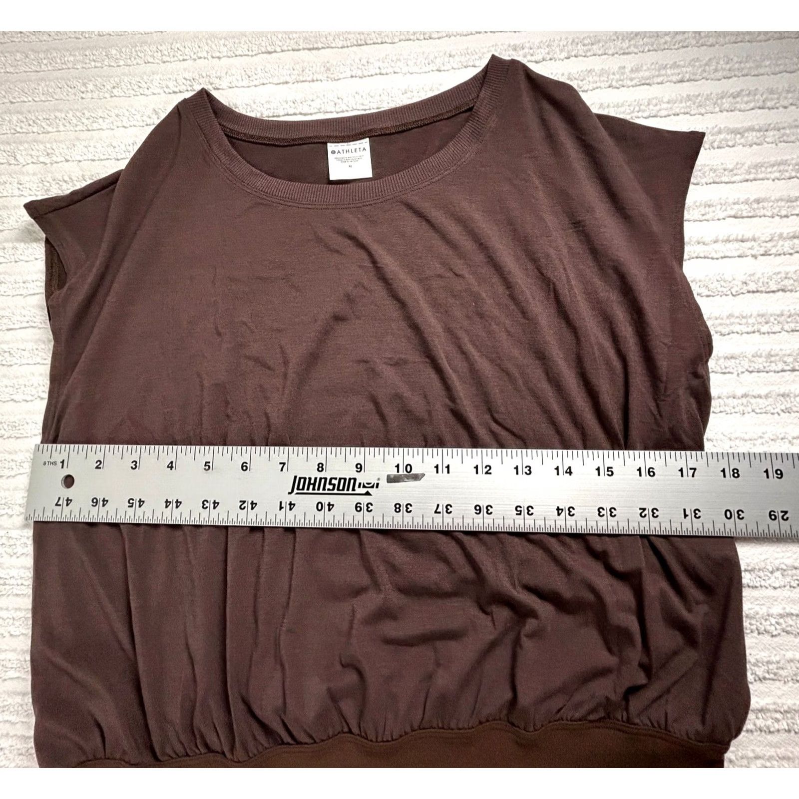 Athleta Athleta Easy in Hybrid Tee Pullover Women Tank M Toasted Brown Bathing Active Gym & Training Womens Size M / US 6-8 / IT 42-44 - 5 Thumbnail