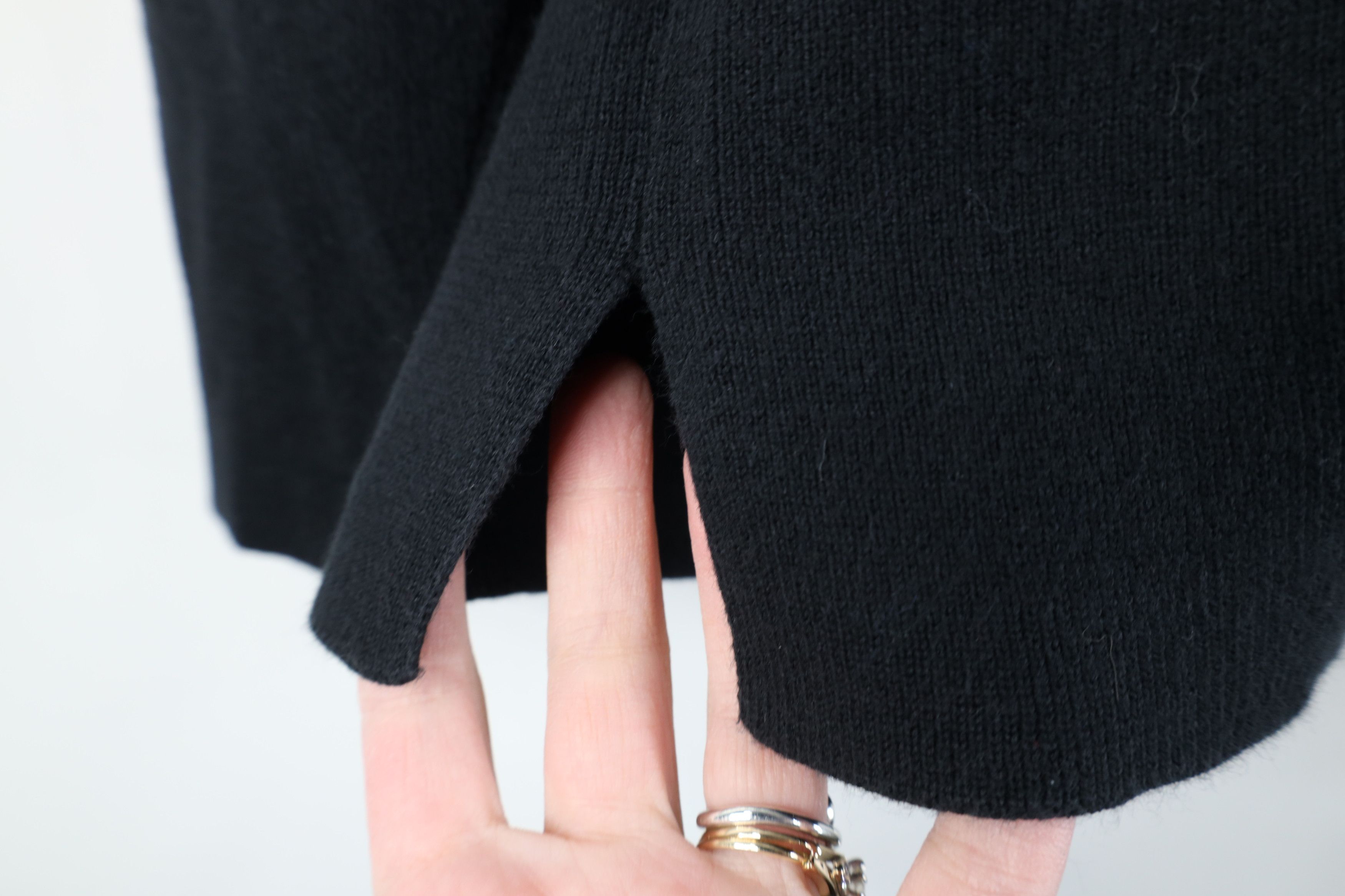 Vintage Vintage 90s Y2K Streetwear Cotton Ribbed Knit Sweater Black Size L / US 10 / IT 46 - 10 Thumbnail