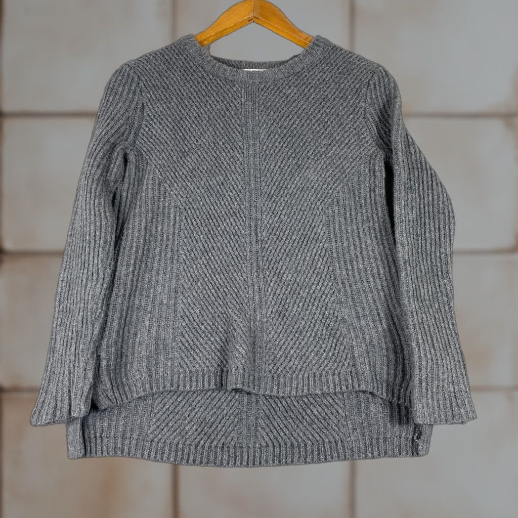 Madewell Madewell Knit Sweater Womens XS Gray Ribbed Crewneck Bohemian Cottage Size XS / US 0-2 / IT 36-38 - 1 Thumbnail