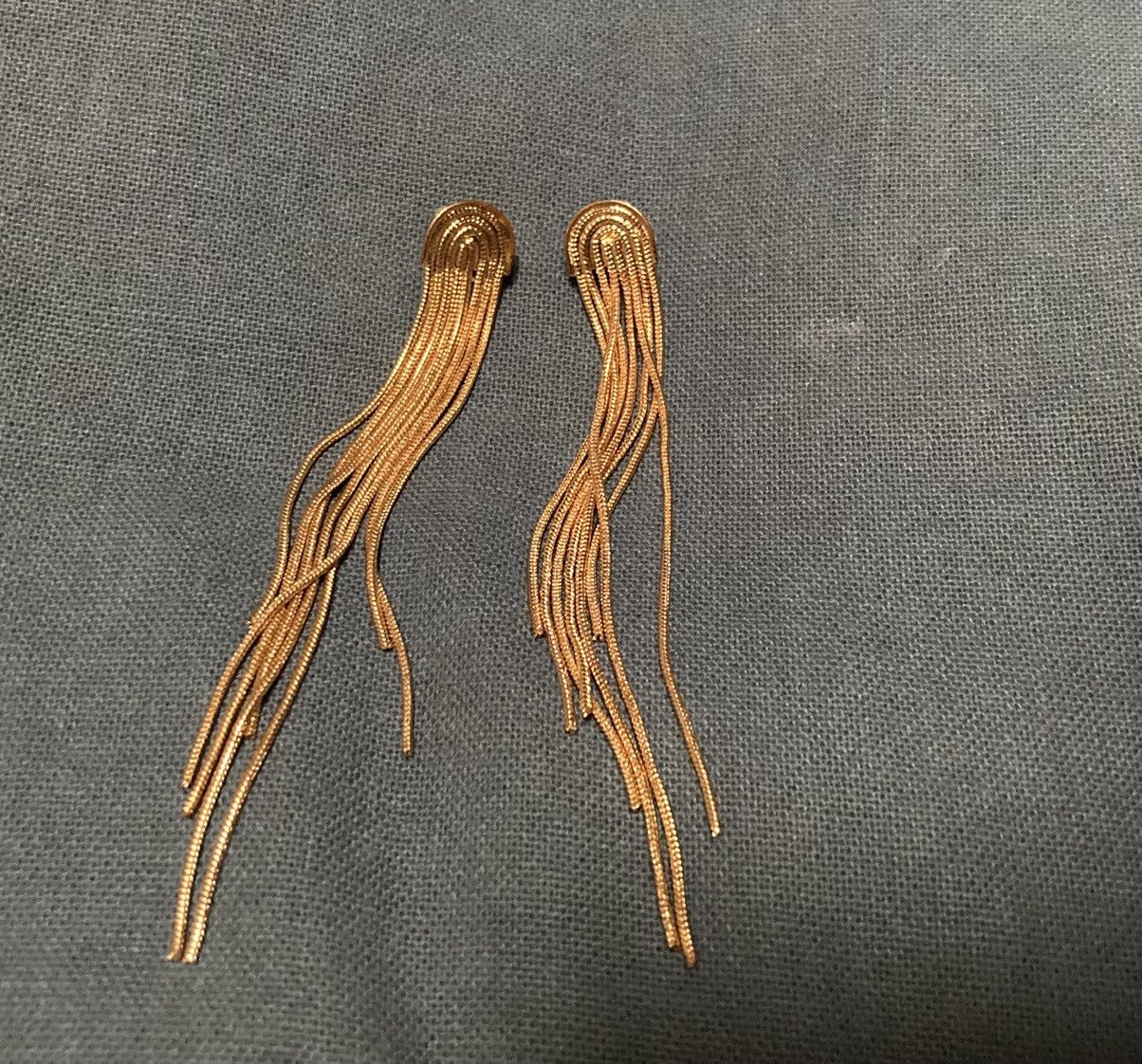 Other Dangly gold plated earrings Size ONE SIZE - 1 Thumbnail