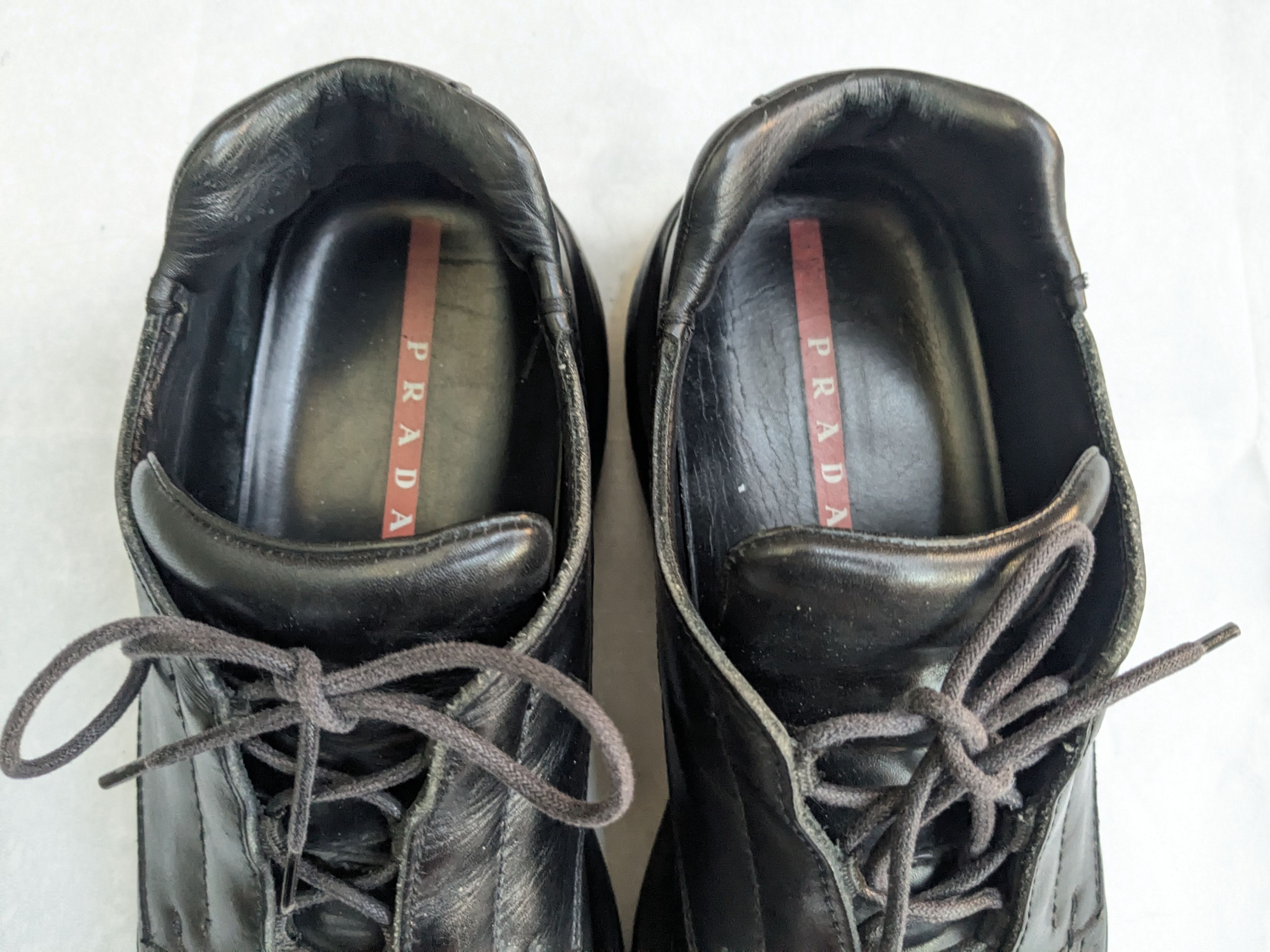 Prada Prada Hiking Sneakers Black 9.5 Leather Vibram Y2K Size US 9.5 / EU 42-43 - 8 Thumbnail