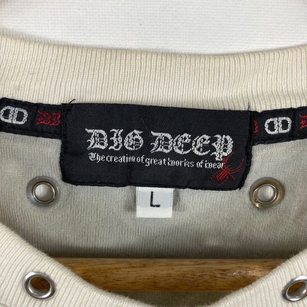 Japanese Brand × Seditionaries Vintage DIG DEEP Spider Web Full Print Graphic Punk Goth Tee Size US L / EU 52-54 / 3 - 7 Thumbnail