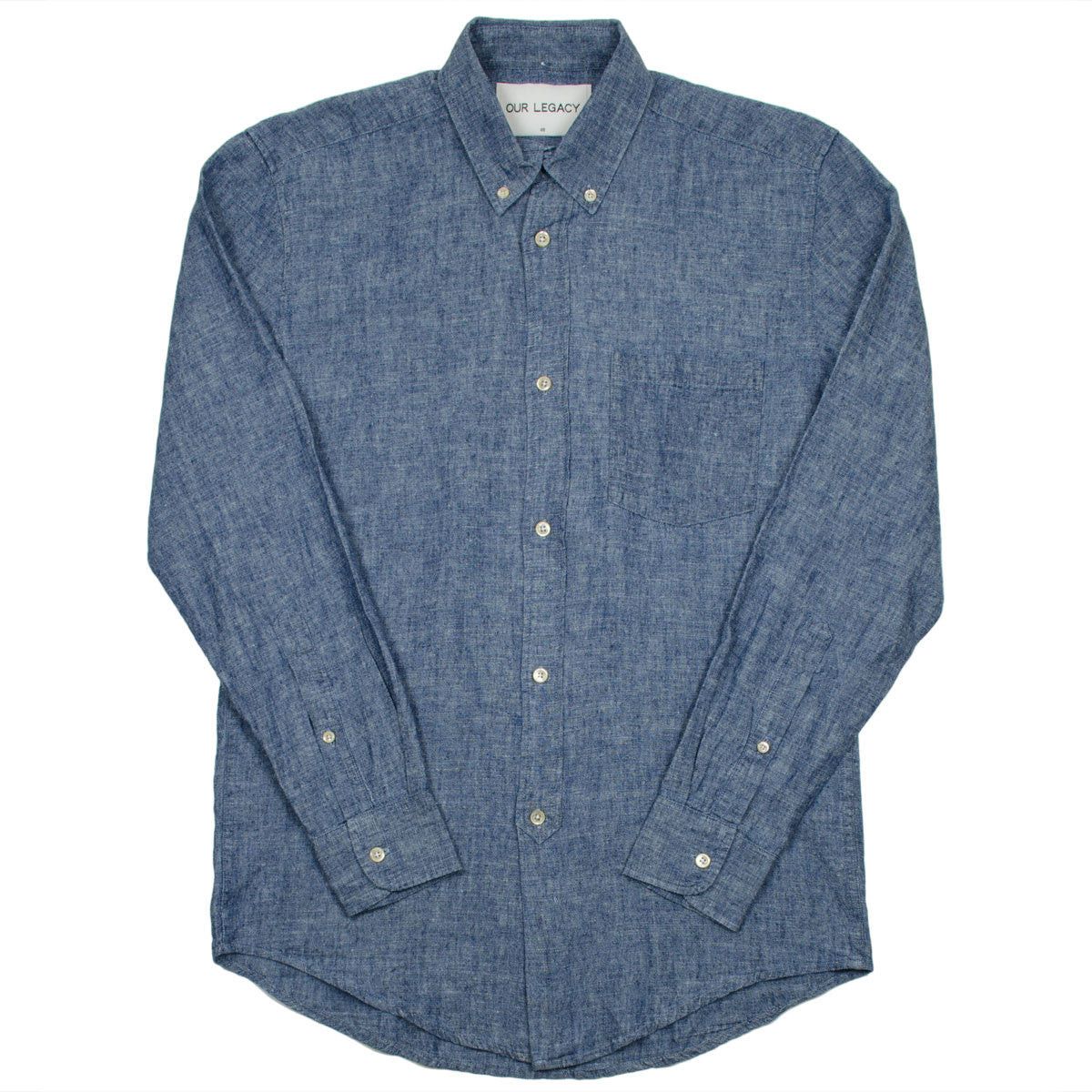 Our Legacy NWT Our Legacy 1940’s Blue Japanese Chambray Shirt - 46 S Size US S / EU 44-46 / 1 - 2 Thumbnail