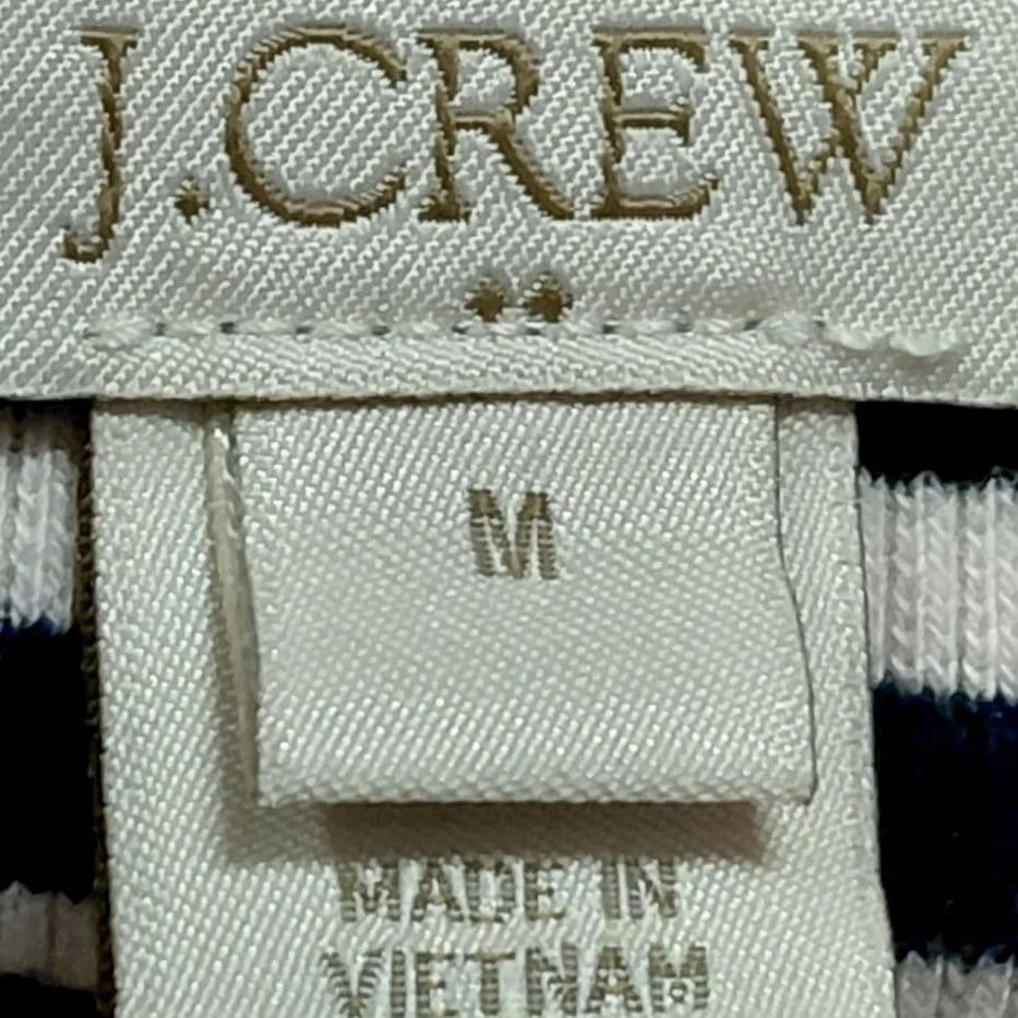 J.Crew J.CREW Striped Knit Long Sleeve Crew Neck Top Navy White Women M Size M / US 6-8 / IT 42-44 - 3 Thumbnail