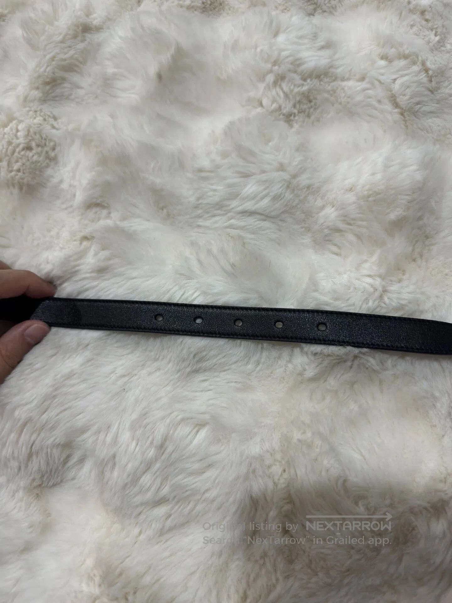 Saint Laurent Paris Saint Laurent Paris size 80 Black and silver belt| Size ONE SIZE - 5 Thumbnail