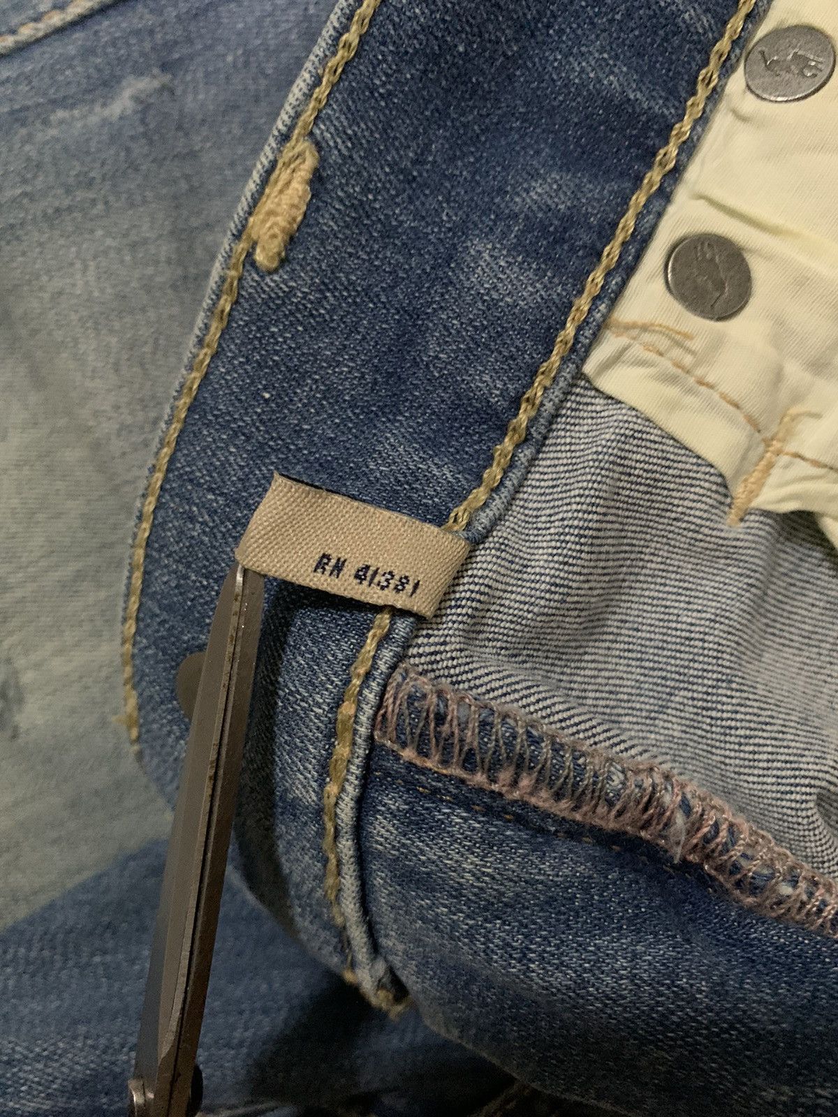 Ralph Lauren Vintage Ralph Lauren Skinny Blue Washed Jeans Size 26 Size 26" / US 2 / IT 38 - 21 Thumbnail