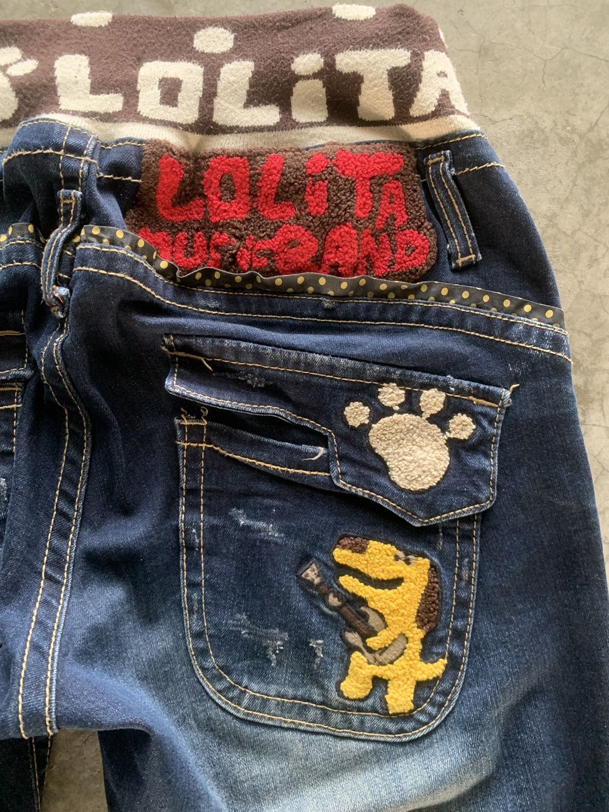 Japanese Brand Lolita The Muddy Paws Band Jeans Size US 32 / EU 48 - 9 Thumbnail