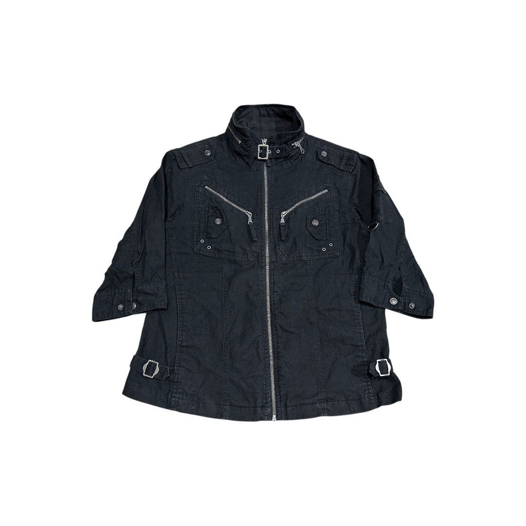 If Six Was Nine × Japanese Brand × Seditionaries 🔥Sick Y2K D Homme A Homme Zipper Shirt Black Goth Punk Size US M / EU 48-50 / 2 - 2 Thumbnail