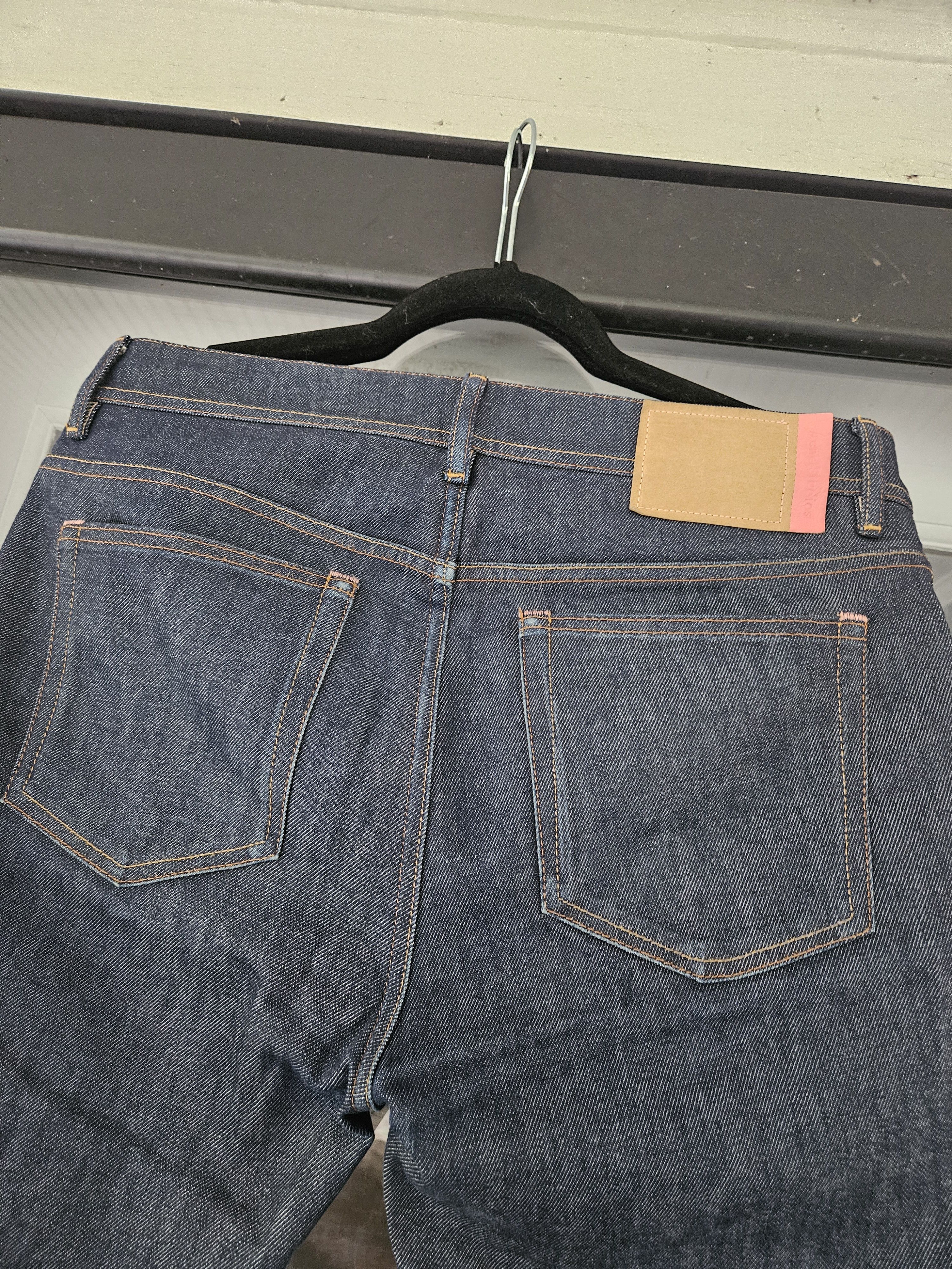 Acne Studios Blå Konst North Indigo Back Patch Dark Blue Denim Jeans Size US 34 / EU 50 - 7 Thumbnail
