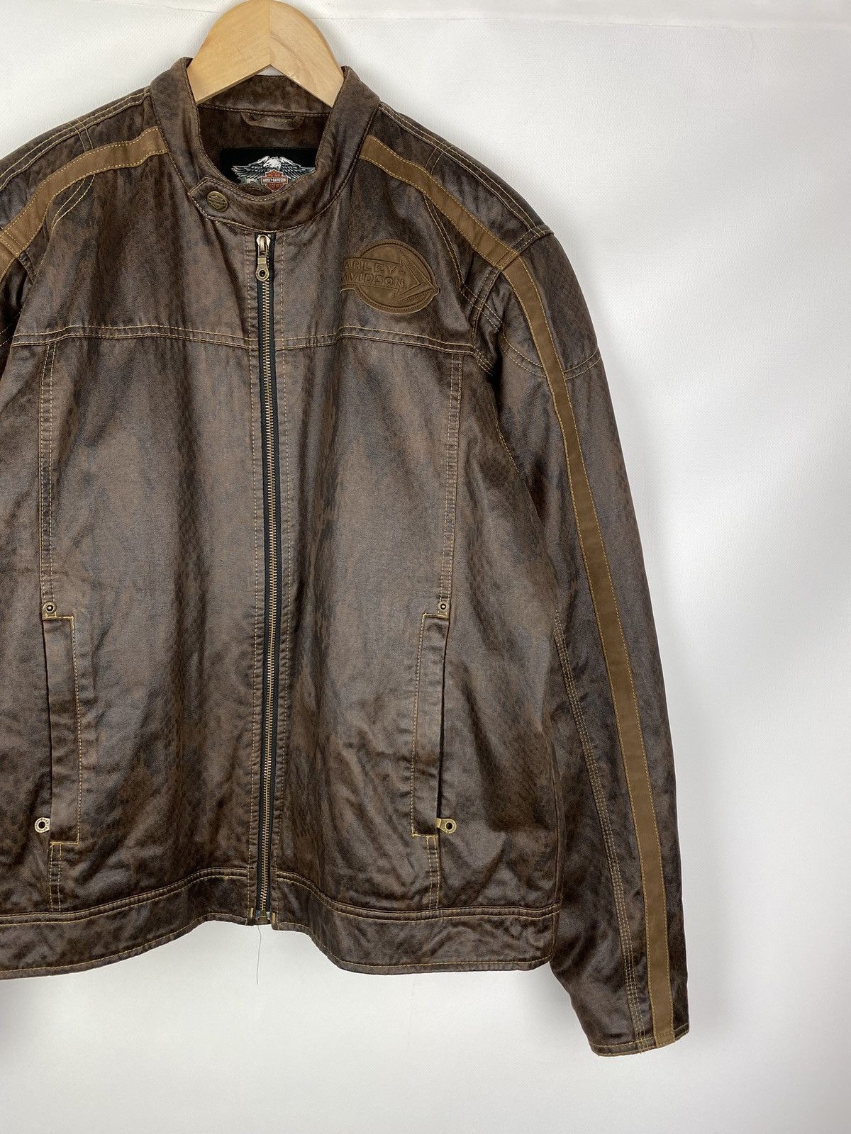 Harley Davidson Harley Davidson men’s biker bomber jacket size L Size US L / EU 52-54 / 3 - 3 Thumbnail