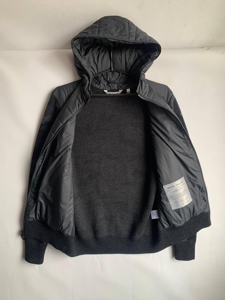 Peter Millar Peter Millar Men Iron Gray Apres Ski Hooded Jacket Size M Size US M / EU 48-50 / 2 - 2 Thumbnail
