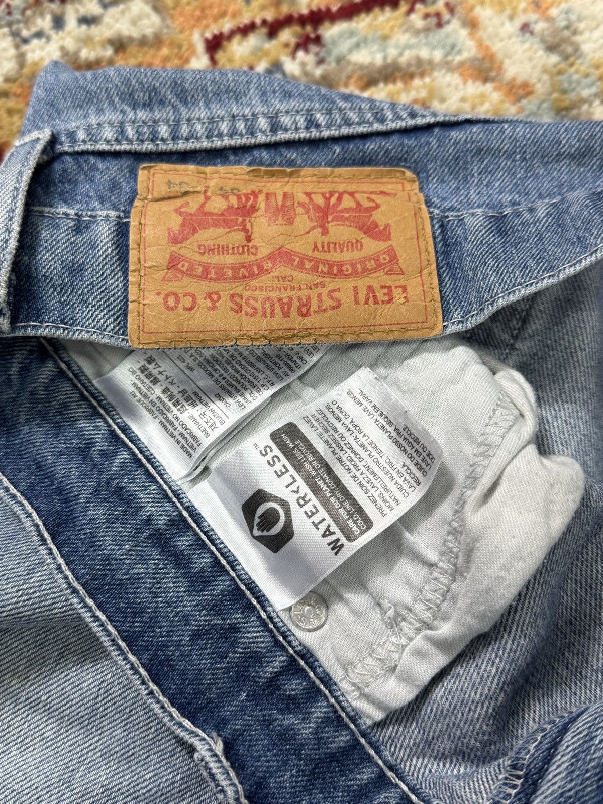 Levi's × Vintage Levi's Carpenter Baggy Denim Washed Black Jeans Pants Size US 36 / EU 52 - 8 Thumbnail