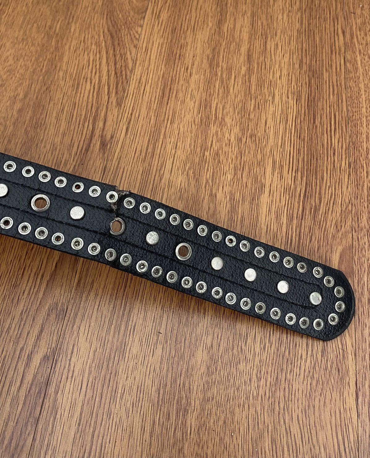 If Six Was Nine Silver black studded belt Size ONE SIZE - 4 Thumbnail