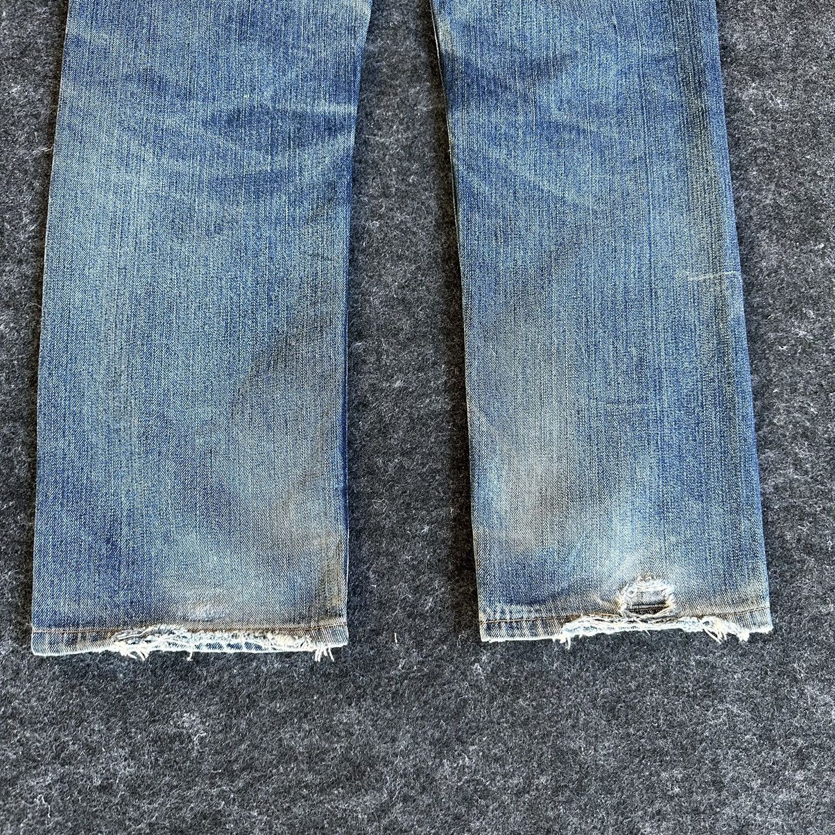 Levi's Levis 505 Distressed Blue Washed Vintage Denim 32x30 D578 Size US 32 / EU 48 - 11 Thumbnail
