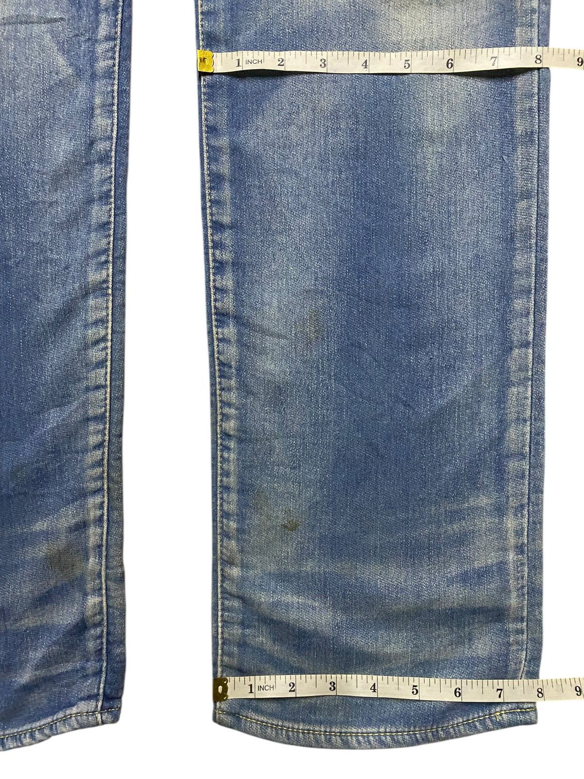 Japanese Brand Rare vintage RH Jeans navy & white denim straight leg jeans Size US 33 - 14 Thumbnail