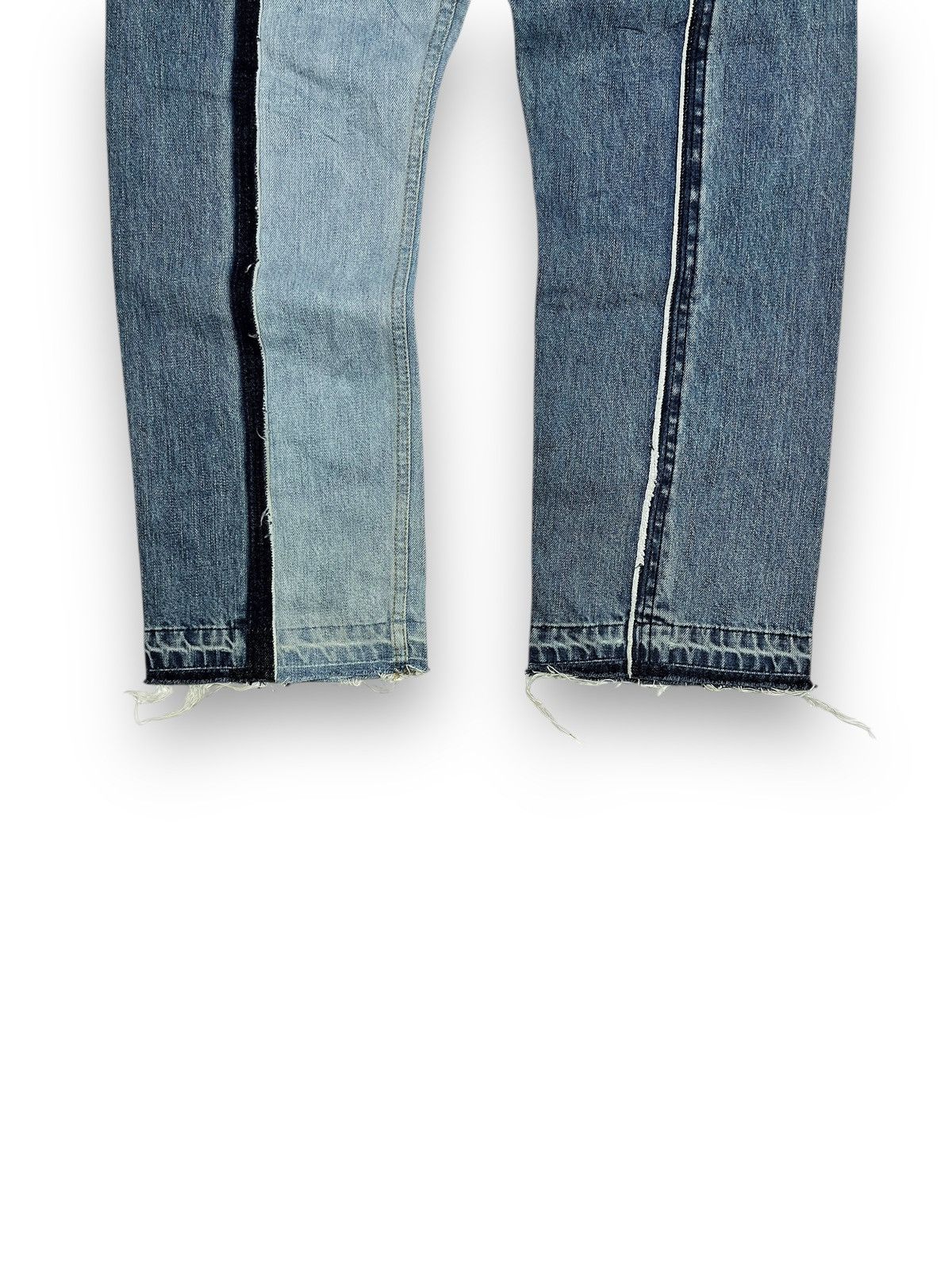 Rag & Bone Rag & Bone Reconstructed Two Tone Release Hem Denim Pants Size US 38 / EU 54 - 6 Thumbnail
