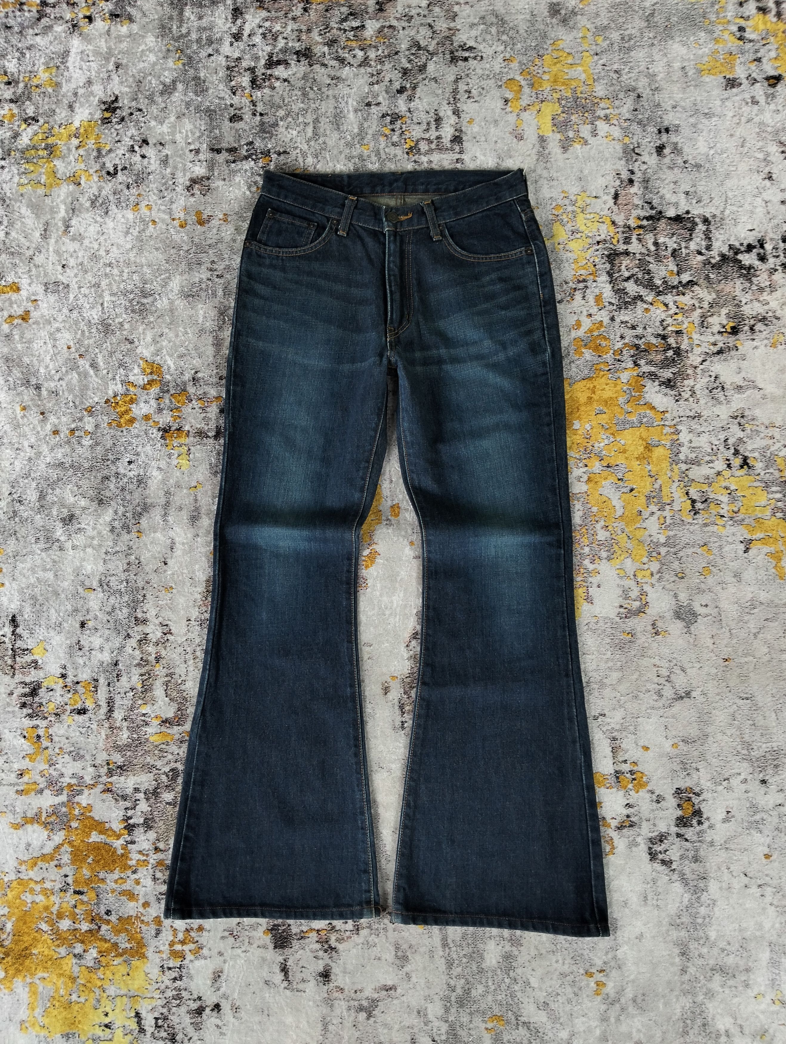 Tornado Mart ?Y2K Archived Tornado Mart Flared Denim Bell Bottoms 