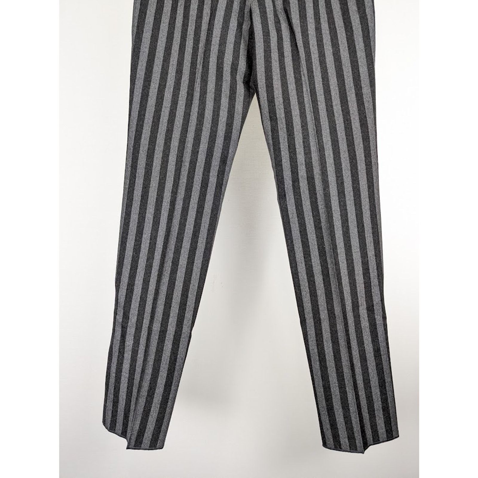 Saint Laurent Paris o1rshd1 Q:2 / Tailleur Rayure Brossee Pant in Gris Anthr Size US 34 / EU 50 - 11 Thumbnail