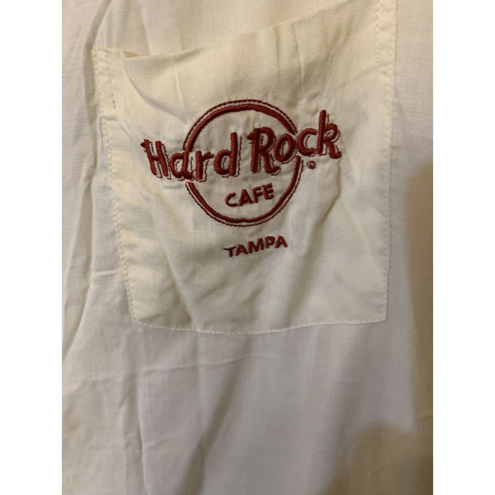 Hard Rock Cafe New Hard Rock Cafe Men's Sz L Tampa Florida Embroidered Casi Size US L / EU 52-54 / 3 - 5 Thumbnail