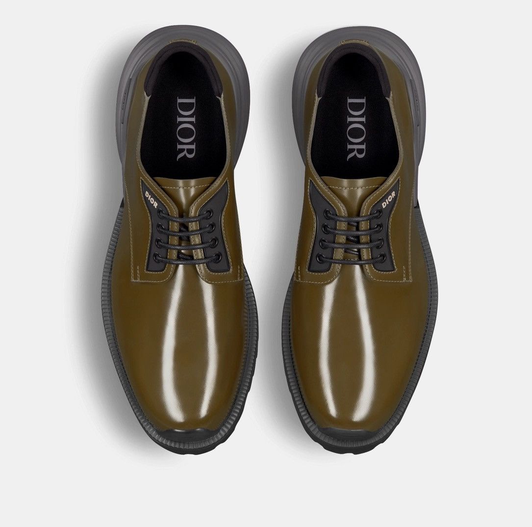 Dior Dior Combat Derby Shoes in Khaki Polished Calfskin Size US 9 / EU 42 - 3 Thumbnail