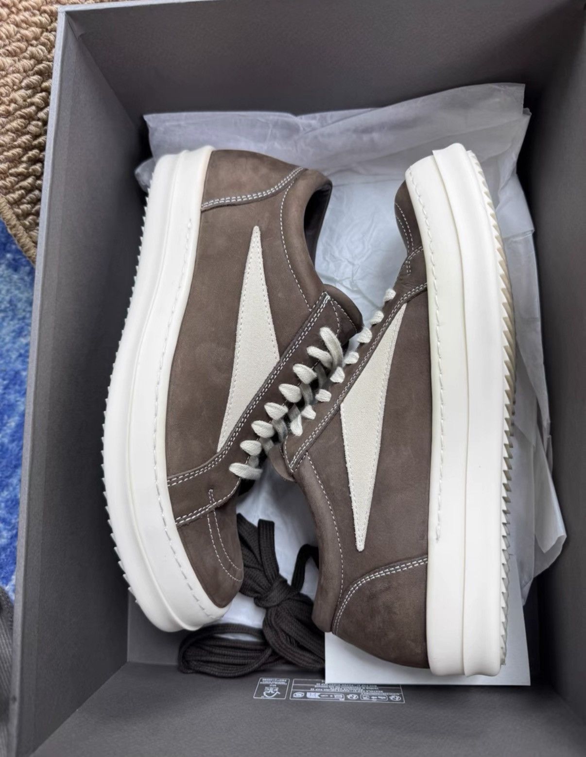 Rick Owens Rick Owens RO Main Line Full Leather Vans Style K37 Size US 6.5 / EU 39-40 - 8 Thumbnail
