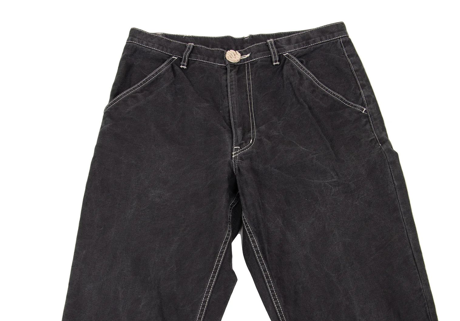 Comme des Garcons Homme Plus Cotton Tire Button Stitch Pants in Gray Size S Size US 30 / EU 46 - 2 Thumbnail