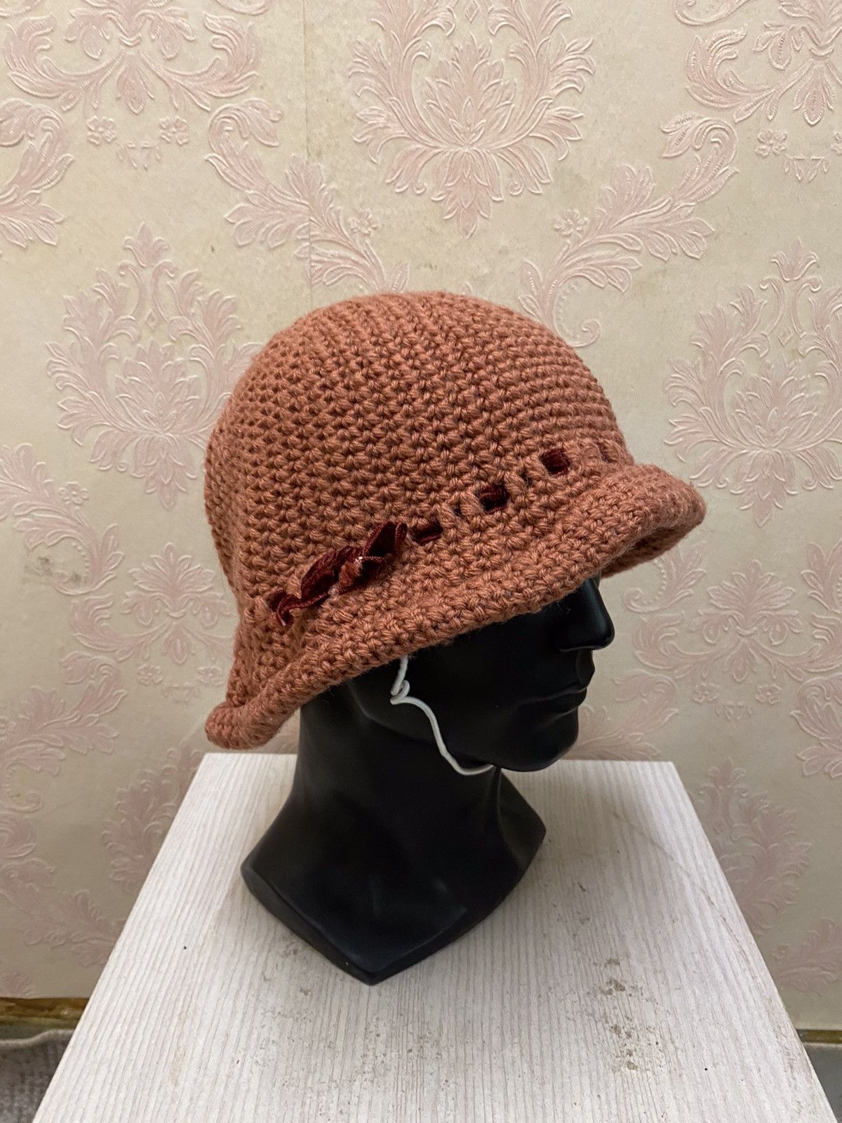 Japanese Brand × Kapital × Vintage Japanese Brand Rare Design Knit Bucket Hat Size ONE SIZE - 3 Thumbnail