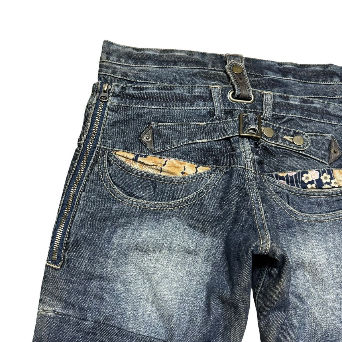 PPFM PPFM Double Waist Layered Denim Jeans Size US 32 / EU 48 - 12 Thumbnail