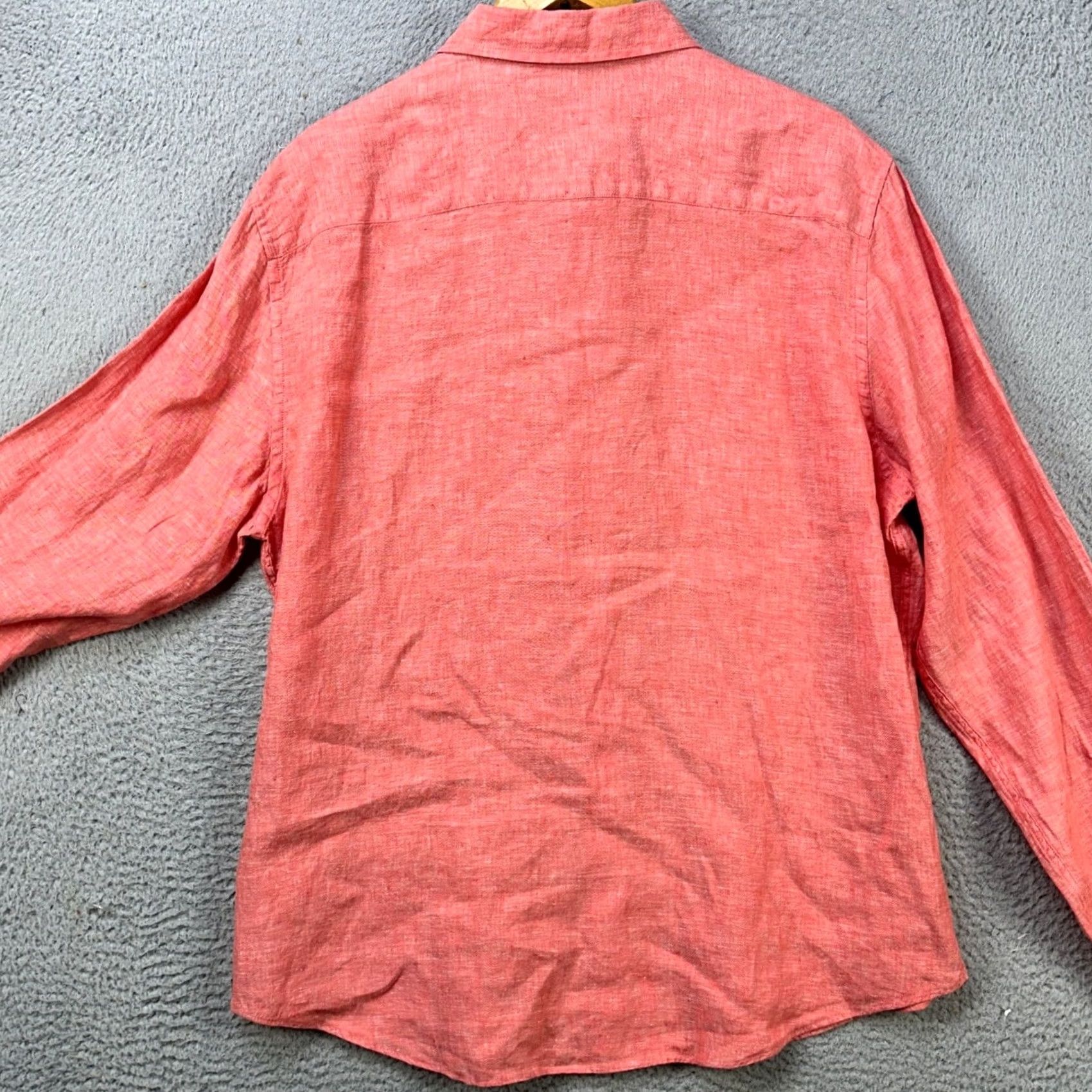 Nautica Nautica Linen Shirt Button Up Mens XL Pink Long Sleeve Casual Outdoor Comfort Button-Up Shirt Mens XL Pink Linen Breathing Preppy Size US XL / EU 56 / 4 - 3 Thumbnail