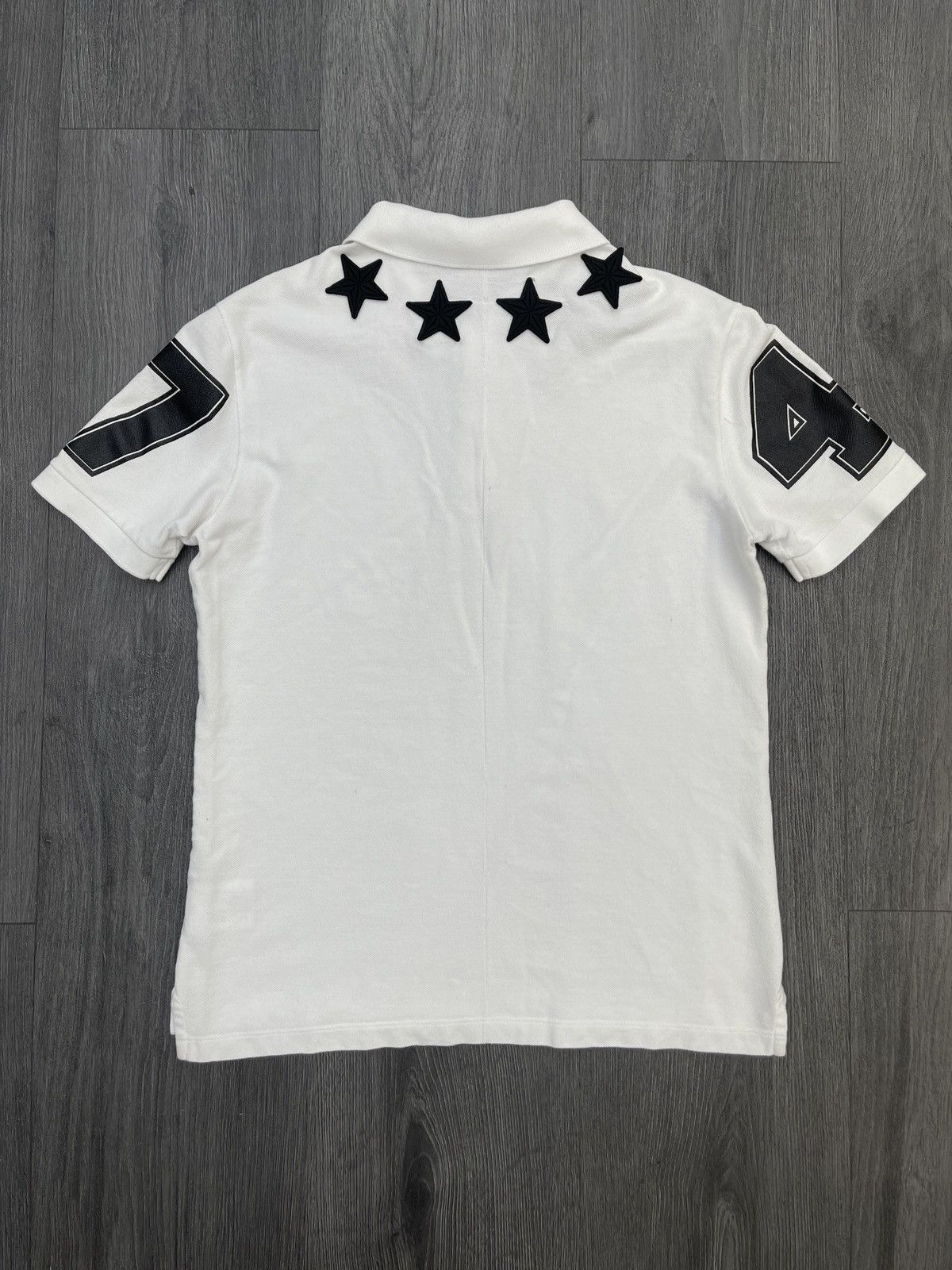 Givenchy Givenchy 47 Star Logo Polo T-Shirt White | Grailed