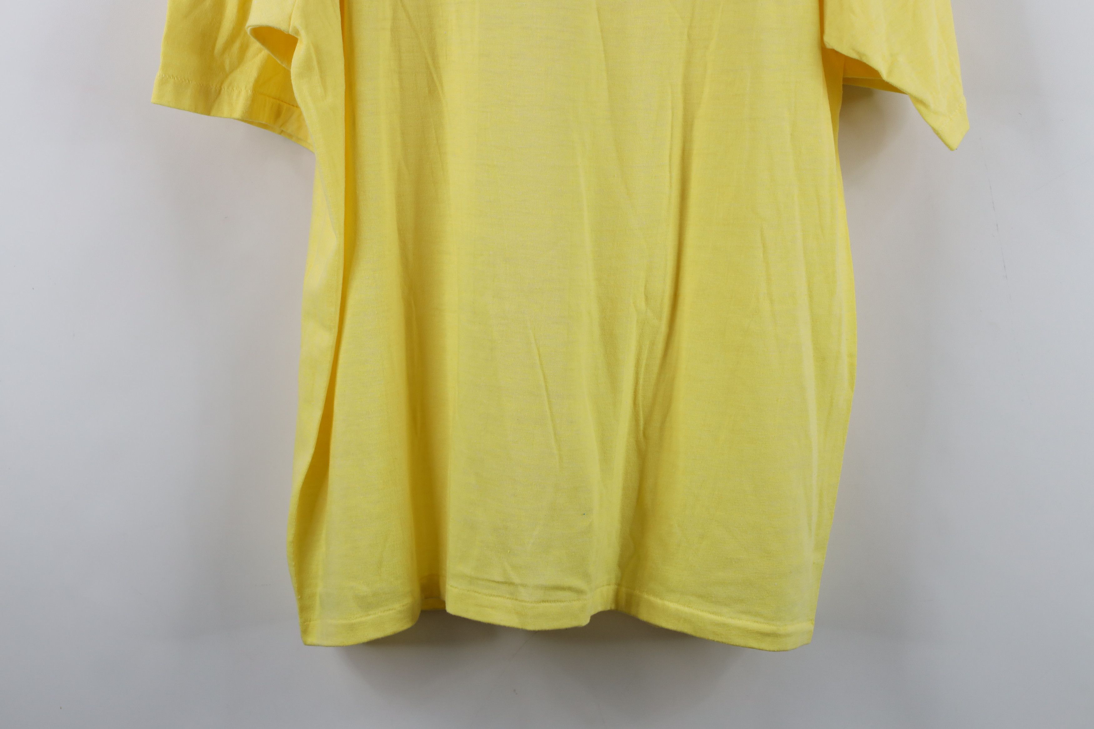Vintage Vintage 70s Safety Truck Rodeo Trucker T-Shirt Yellow USA Size US XL / EU 56 / 4 - 13 Thumbnail