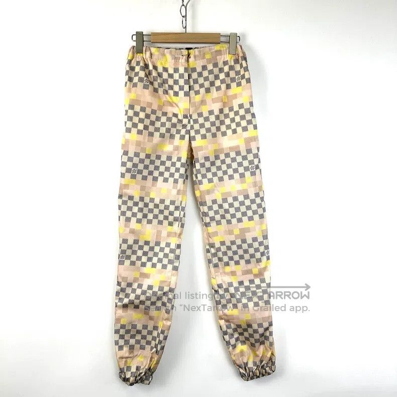Louis Vuitton Louis Vuitton Co-branded coffee color nylon checkerboard c Size US 34 / EU 50 - 1 Thumbnail