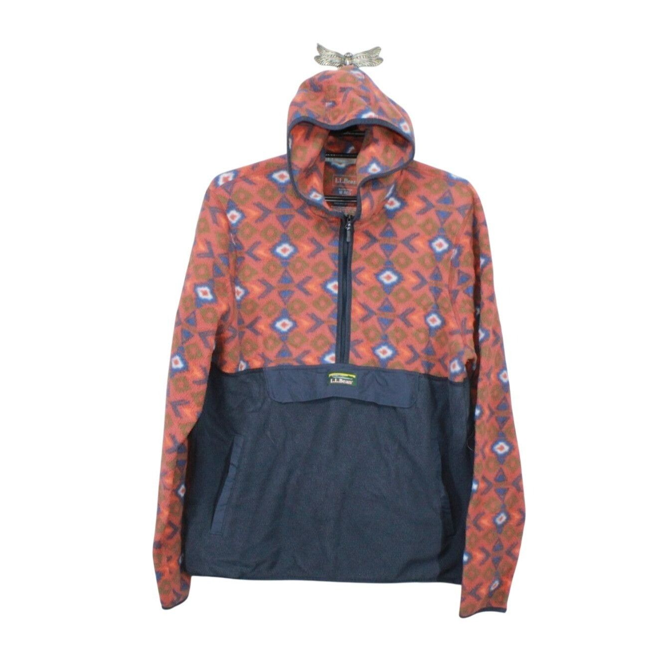 L.L. Bean LL Bean Men's Trail Fleece Half-Zip Hooded Size US M / EU 48-50 / 2 - 1 Thumbnail
