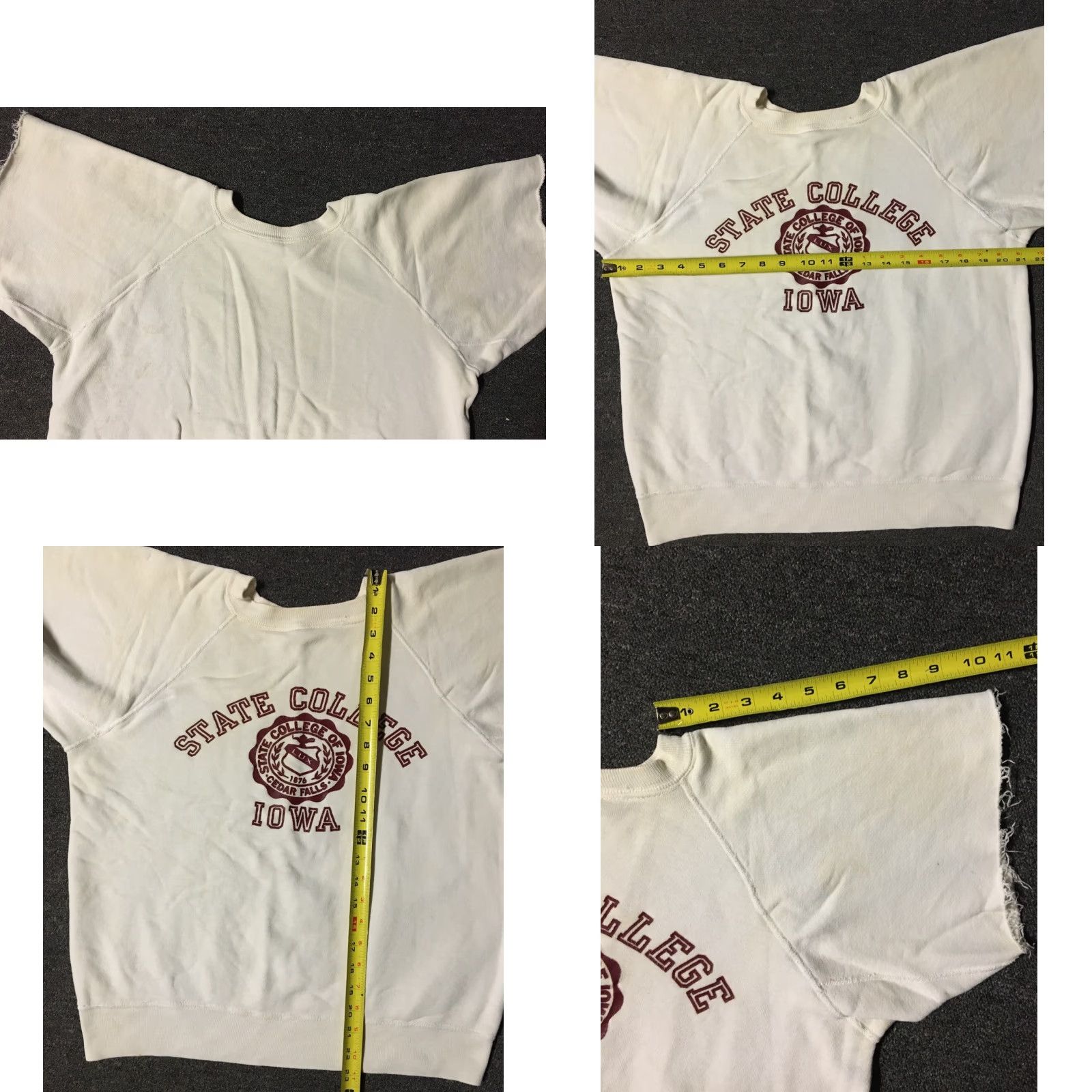 Vintage VINTAGE Iowa State College S Sweatshirt S White Gusset Short Sleeve Pullover College Aesthetic 60s 70s 80s 90s USA University Mens Size US S / EU 44-46 / 1 - 8 Thumbnail