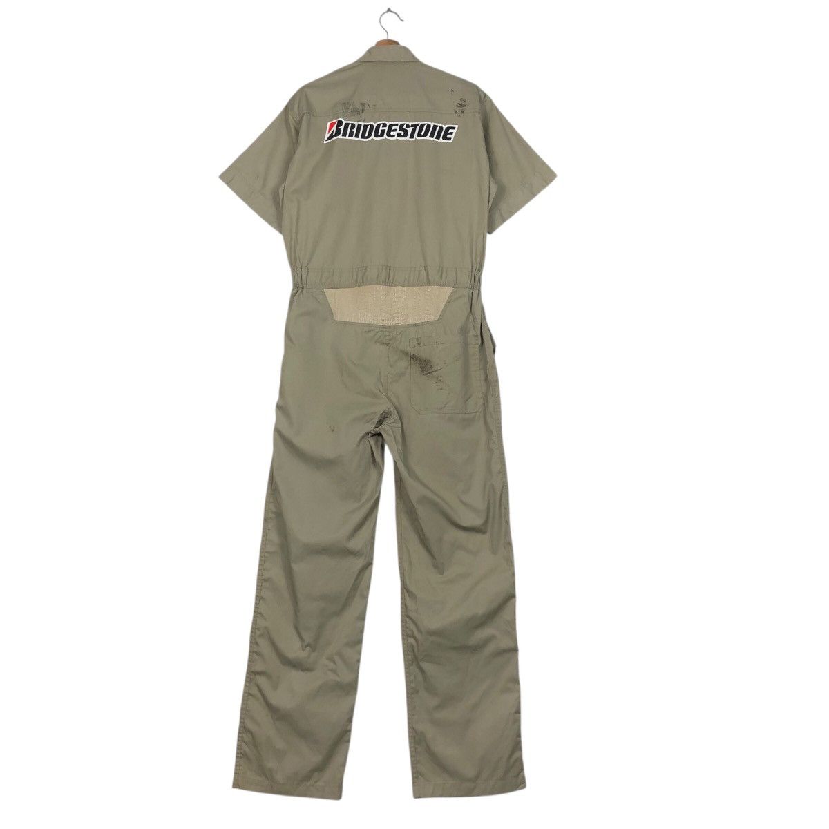 Japanese Brand 📌Vintage Worker Coverall Long Bridgestone Big Logo Size US 34 / EU 50 - 11 Thumbnail