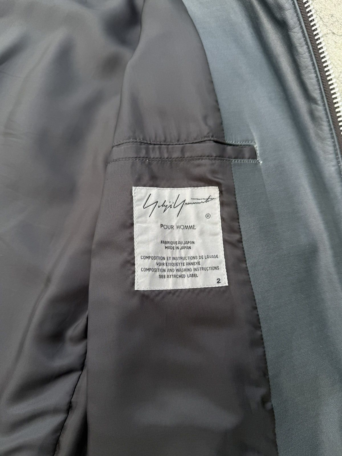 Yohji Yamamoto Yohji Yamamoto Pour Homme SS18 Taisho Lamb Skin Rider Jacket Size US M / EU 48-50 / 2 - 9 Thumbnail