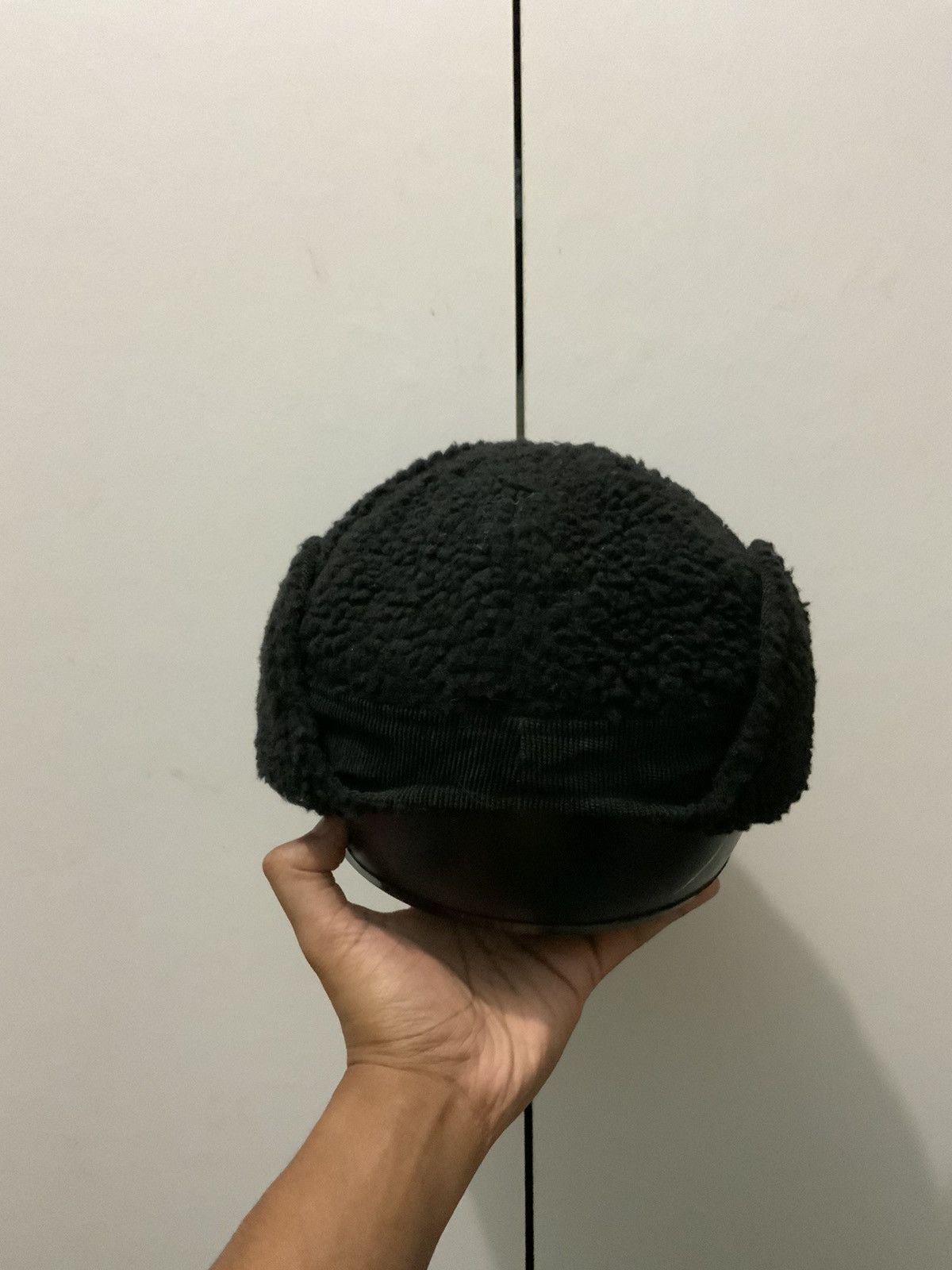 Hat Club DNDJJ Corduroi Mohair Fur Black Winter Ski Hat Size ONE SIZE - 3 Thumbnail