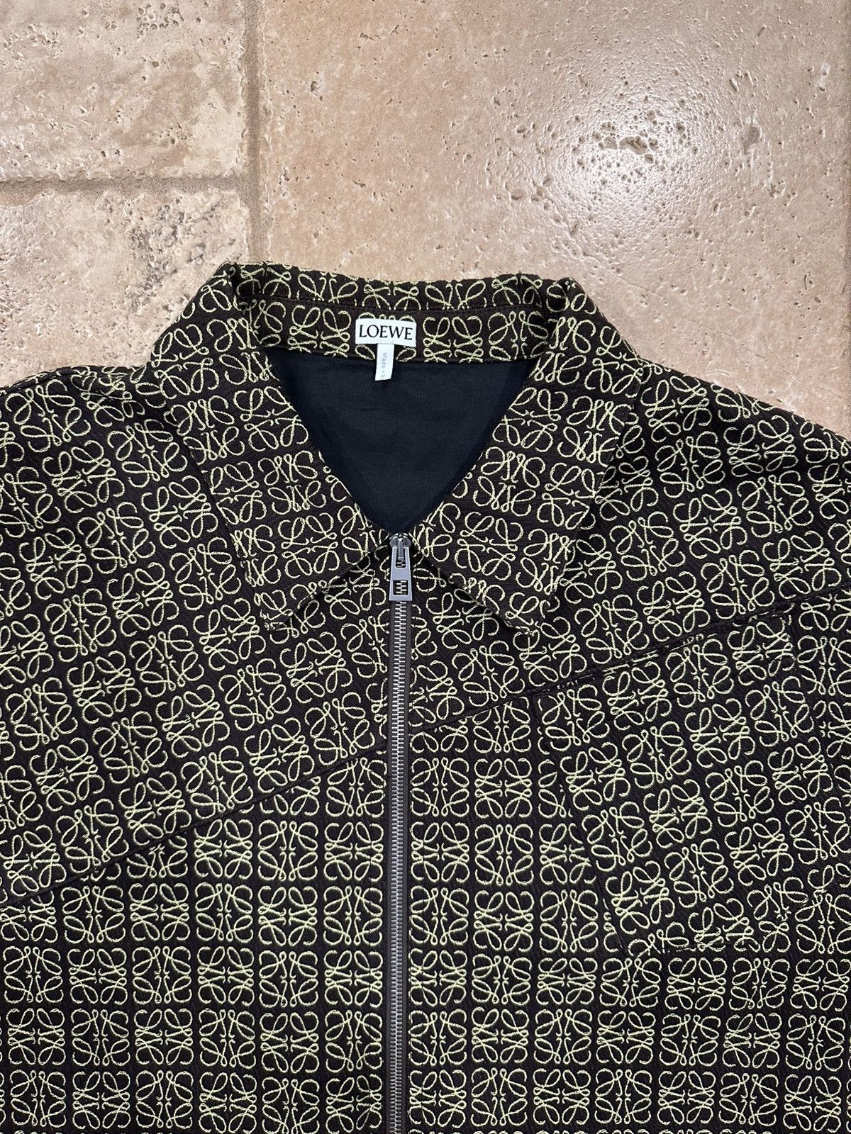 Loewe Loewe Monogram Anagram Jacquard Zip Up Jacket Size US XXL / EU 58 / 5 - 10 Thumbnail