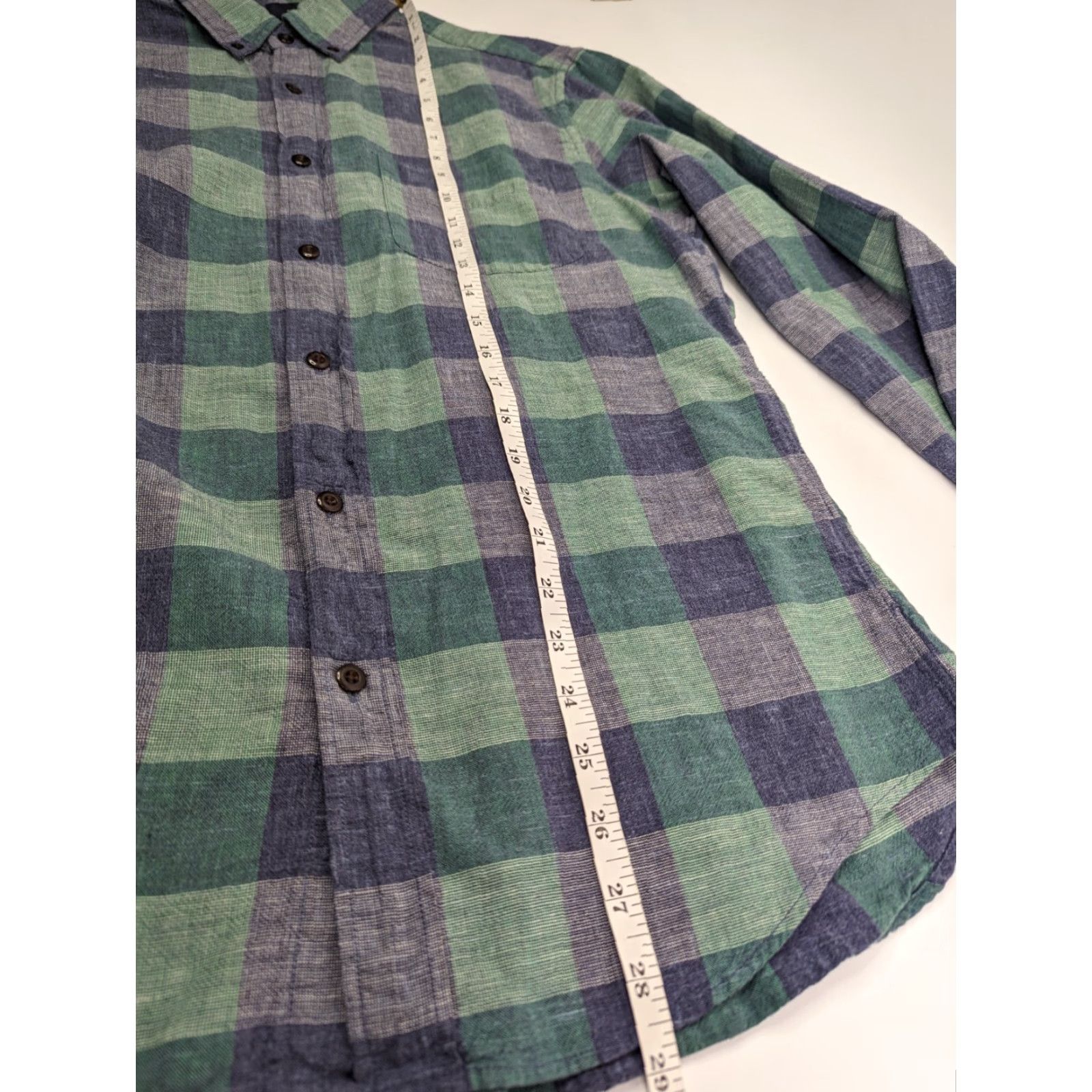 J.Crew J.Crew Button-Up Shirt Men Slim Fit Plaid Long Sleeve Blue Green Size US M / EU 48-50 / 2 - 5 Thumbnail