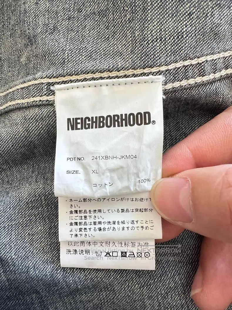 Neighborhood Neighborhood Splattered Washed Denim Jacket Size US XL / EU 56 / 4 - 6 Thumbnail