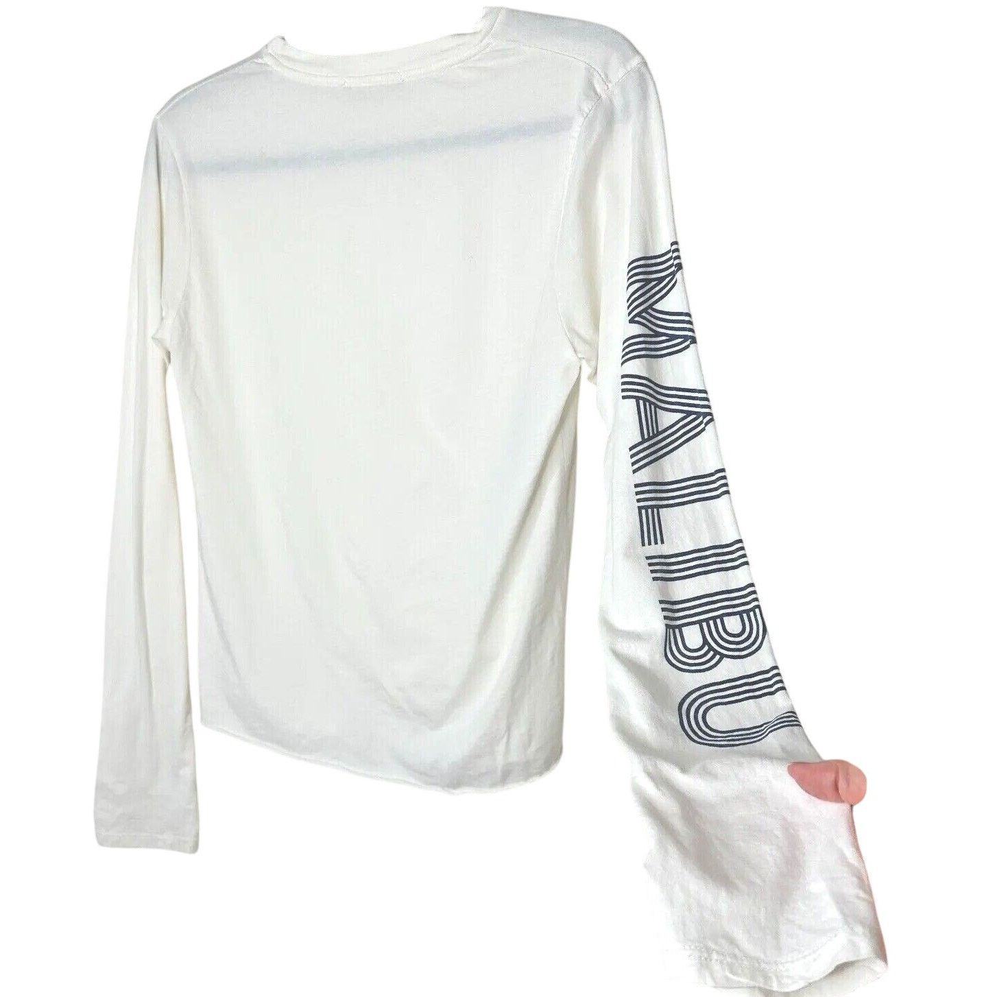 Brandy Melville Brandy Melville Malibu Graphic Crew Neck Long Sleeve Tee S Size S / US 4 / IT 40 - 1 Thumbnail