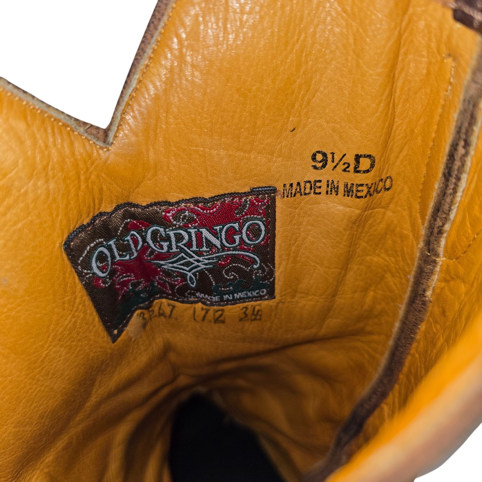 Old Gringo Old Gringo Eagle Snip Toe Men 9.5D Brown Leather Cowboy Boot Size US 9.5 / EU 42-43 - 4 Thumbnail