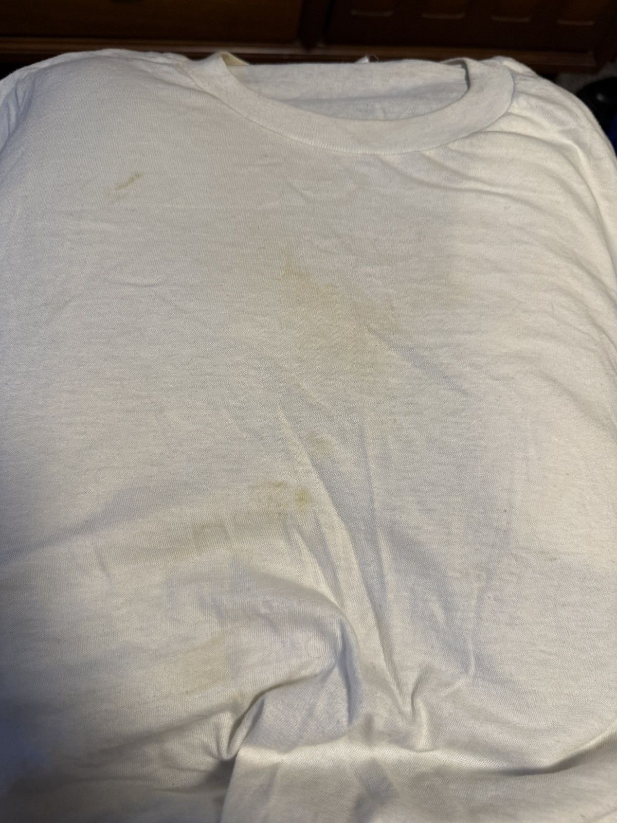 Vintage 70s Jockey white tee blank Size US L / EU 52-54 / 3 - 4 Thumbnail
