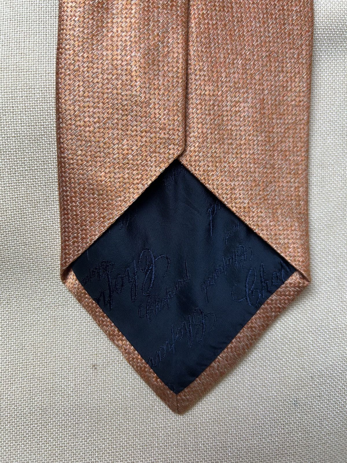 Chopard Chopard orange Silk Mens Tie Size ONE SIZE - 4 Thumbnail